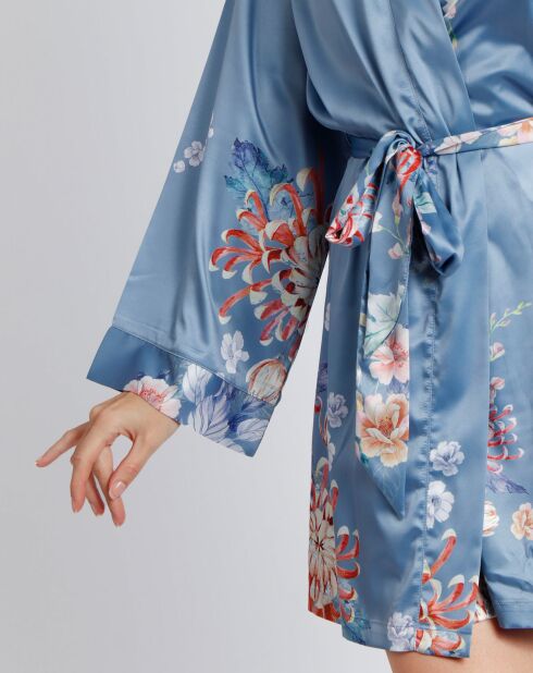 Déshabillé Garden bleu ciel