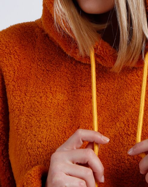 Pull polaire ocre