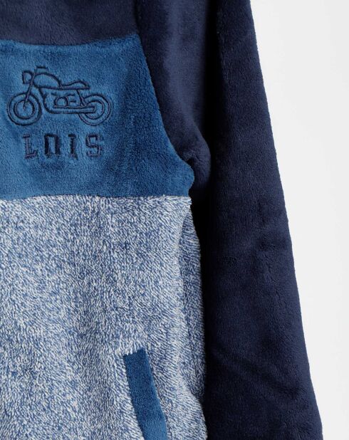 Veste polaire bleu marine/gris