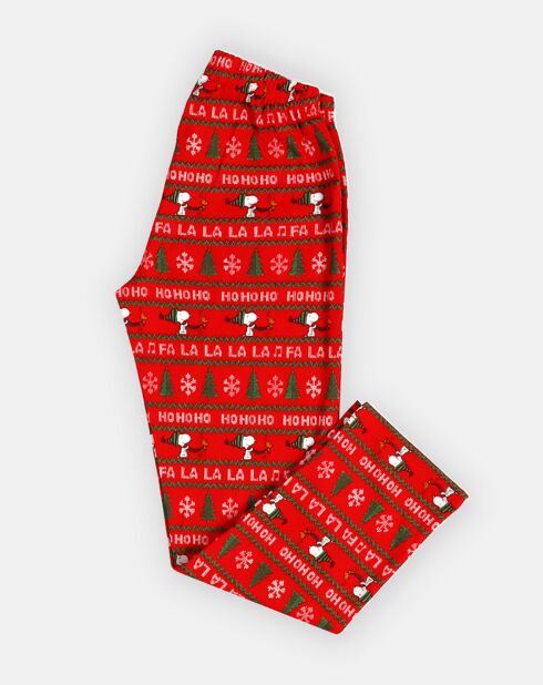 Pyjama haut à manches longues & pantalon rouge