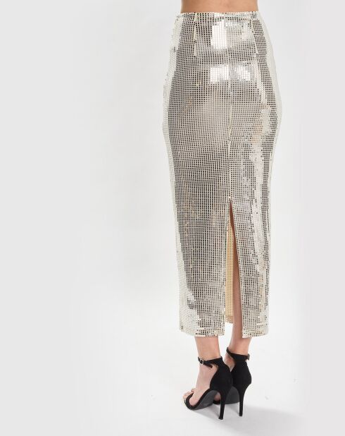 Jupe Strass Sirena argentée
