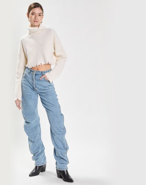 Jean Curved bleu jean