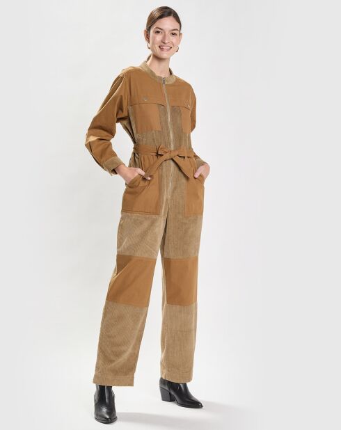 Combinaison Riba Ripsto Corduroy marron clair