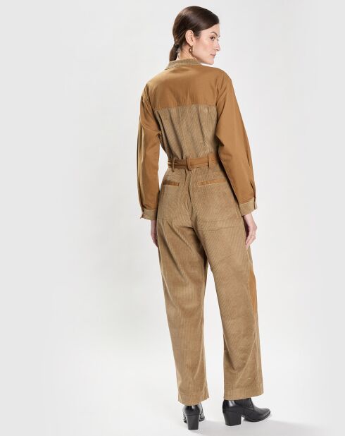Combinaison Riba Ripsto Corduroy marron clair