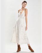 Robe Baylin Lace Slip écrue