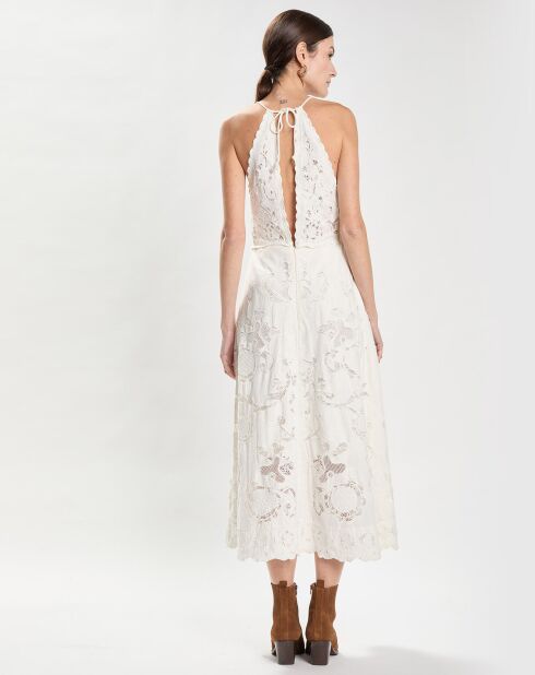 Robe Baylin Lace Slip écrue