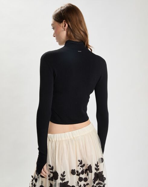 Top Fitted Knit noir