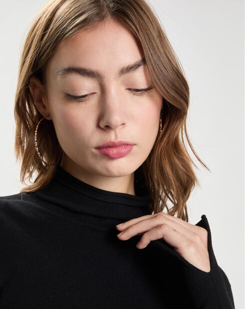 Top Fitted Knit noir