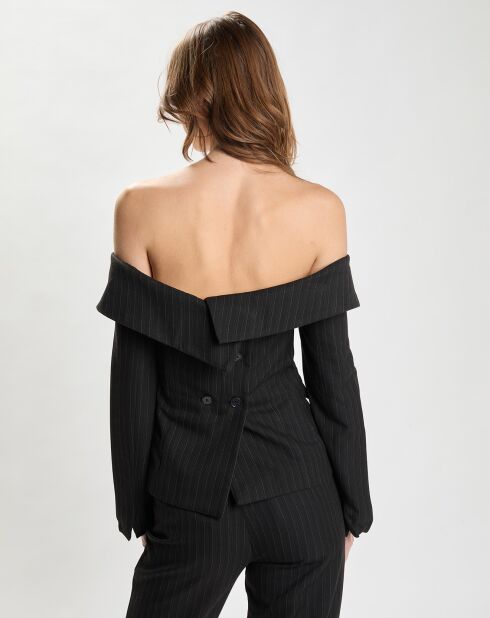Top Off Shoulder Suiting noir