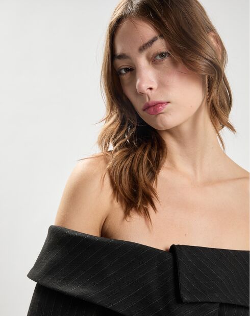 Top Off Shoulder Suiting noir