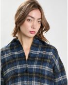 Chemise en Laine mélangée Flannel bleu marine