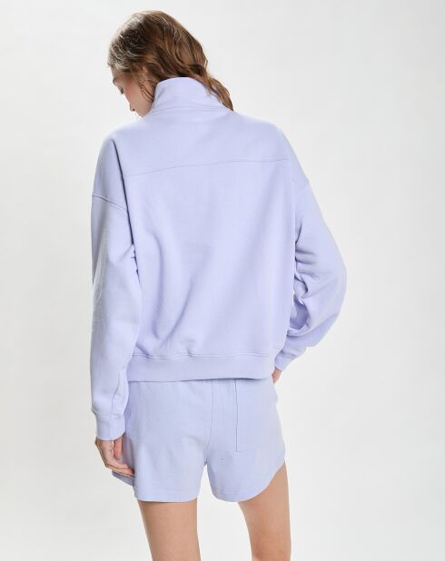 Sweat 94 Country Club Quarter Zip bleu clair