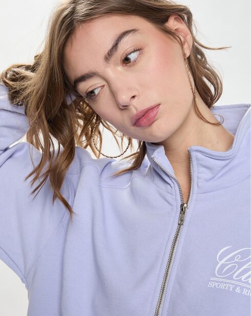 Sweat 94 Country Club Quarter Zip bleu clair