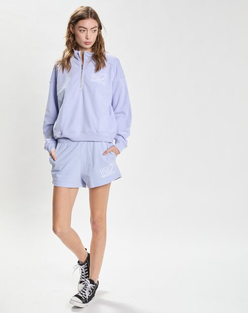 Sweat 94 Country Club Quarter Zip bleu clair