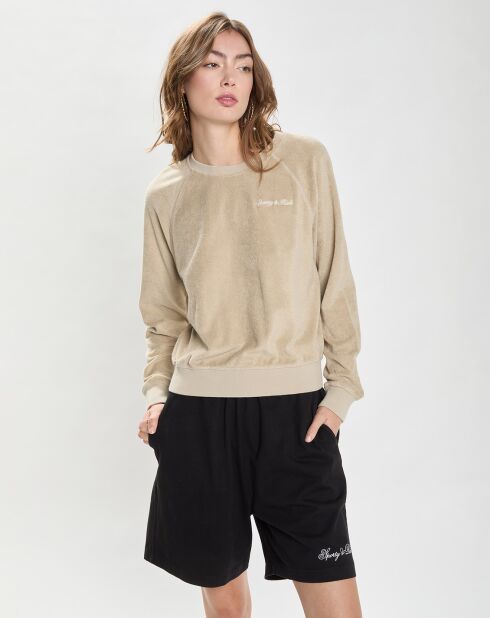 Sweat Eponge Syracuse Terry Crewneck beige