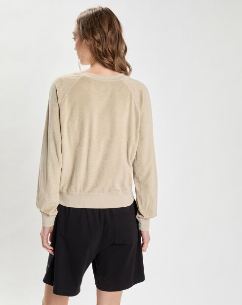 Sweat Eponge Syracuse Terry Crewneck beige