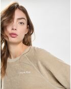 Sweat Eponge Syracuse Terry Crewneck beige