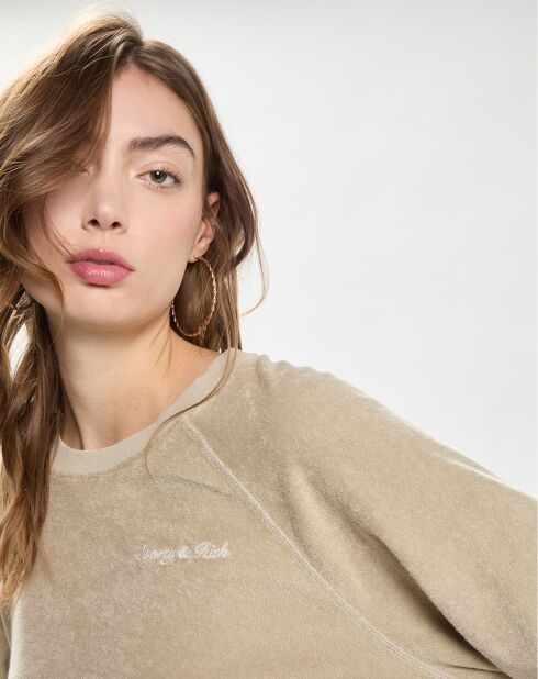 Sweat Eponge Syracuse Terry Crewneck beige