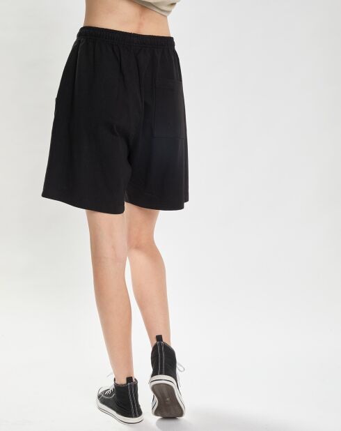 Short Cursive Logo Gym noir