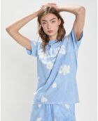 T-Shirt Wellness Ivy Tie Dye bleu/blanc