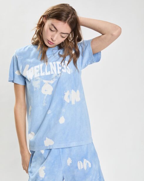 T-Shirt Wellness Ivy Tie Dye bleu/blanc