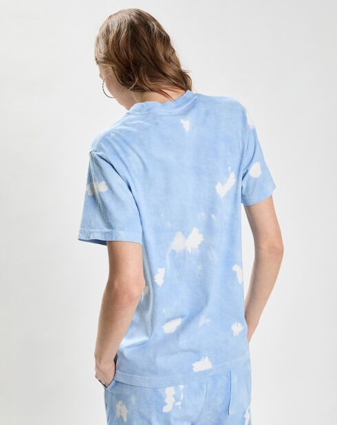 T-Shirt Wellness Ivy Tie Dye bleu/blanc