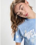 T-Shirt Wellness Ivy Tie Dye bleu/blanc