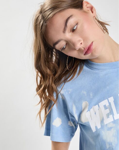 T-Shirt Wellness Ivy Tie Dye bleu/blanc