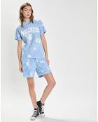 T-Shirt Wellness Ivy Tie Dye bleu/blanc