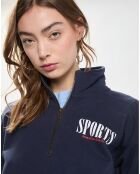 Sweat Sports Quarter Zip bleu marine
