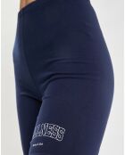 Short Wellness Biker bleu/blanc