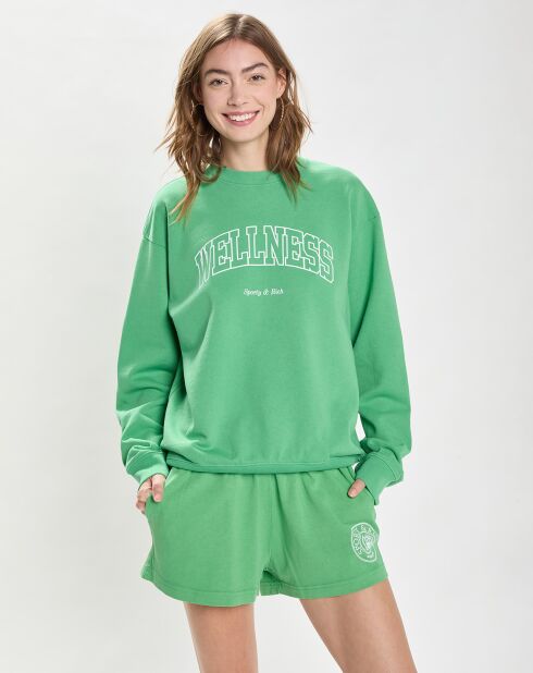 Sweat Wellness Ivy Crewneck vert