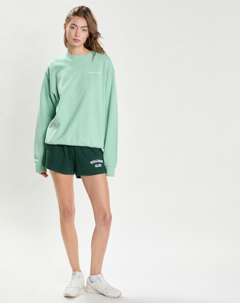 Sweat Self Love Club Crewneck vert/écru