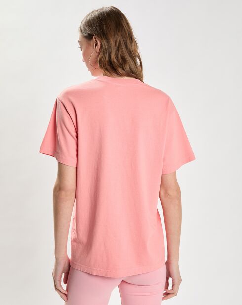 T-Shirt Wellness Ivy rose/blanc