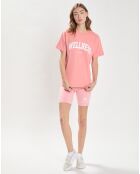 T-Shirt Wellness Ivy rose/blanc