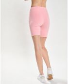 Short Country Crest Biker rose/blanc