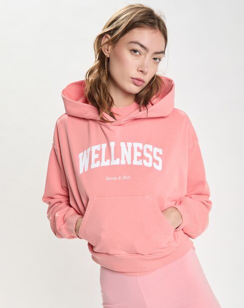 Sweat Wellness Ivy Cropped rose/blanc