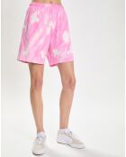 Short Wellness Ivy Tie Dye Gym rose/blanc