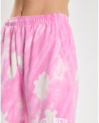 Short Wellness Ivy Tie Dye Gym rose/blanc