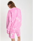 Sweat Wellness Ivy Tie Dye Crewneck marron/blanc