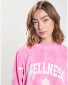 Sweat Wellness Ivy Tie Dye Crewneck marron/blanc