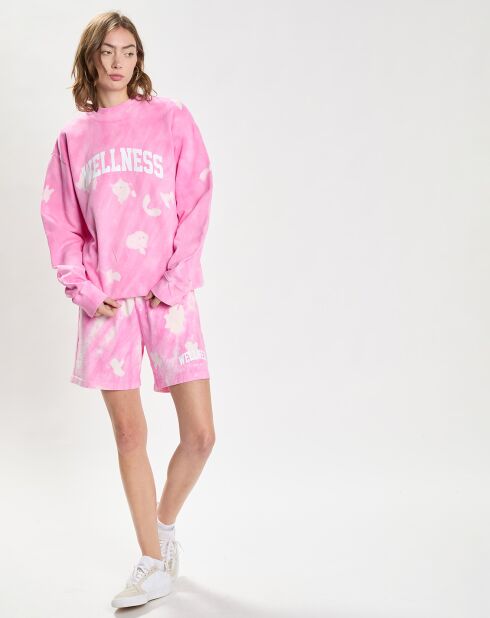 Sweat Wellness Ivy Tie Dye Crewneck marron/blanc