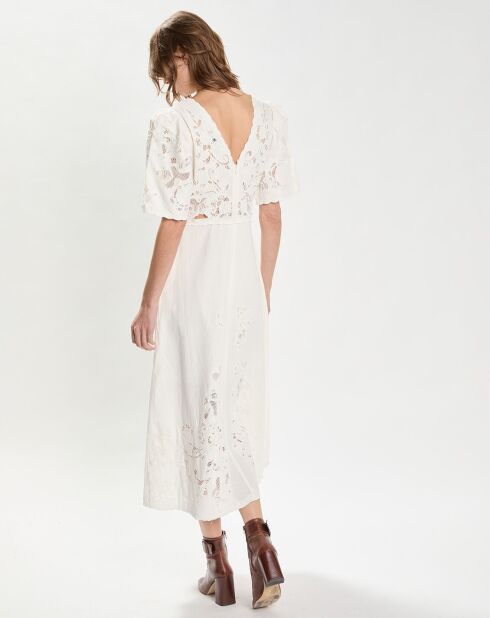 Robe Baylin Lace Puff Slv écrue