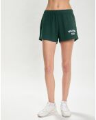 Short Wellness Club Disco vert/blanc