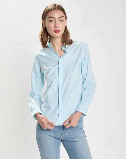 Chemise Crown Logo Button Down bleu/blanc