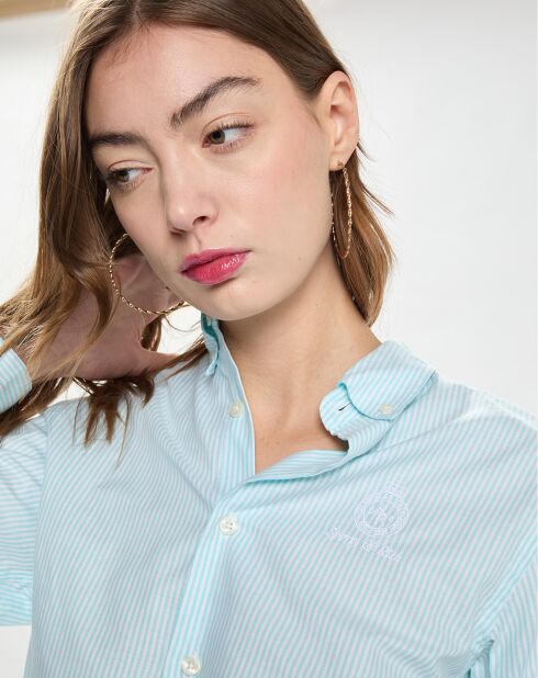 Chemise Crown Logo Button Down bleu/blanc