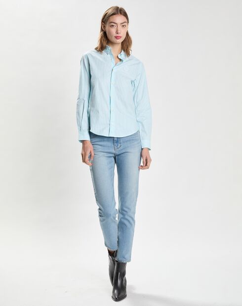 Chemise Crown Logo Button Down bleu/blanc