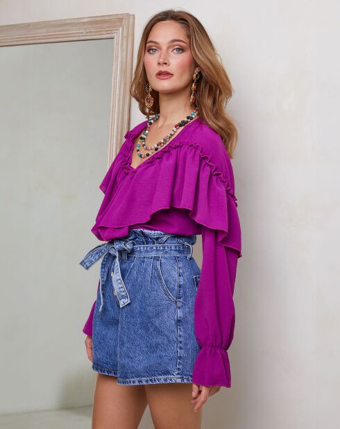 Top Coq mauve