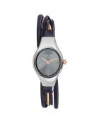 Montre Femme Filante bleu/doré