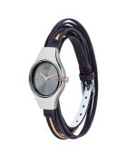 Montre Femme Filante bleu/doré
